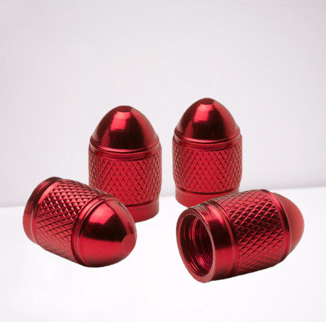 4 Piece Black 17mm Car Tire Valve Cover Stem Cap Air Valve Dust Cover for Chrysler - v