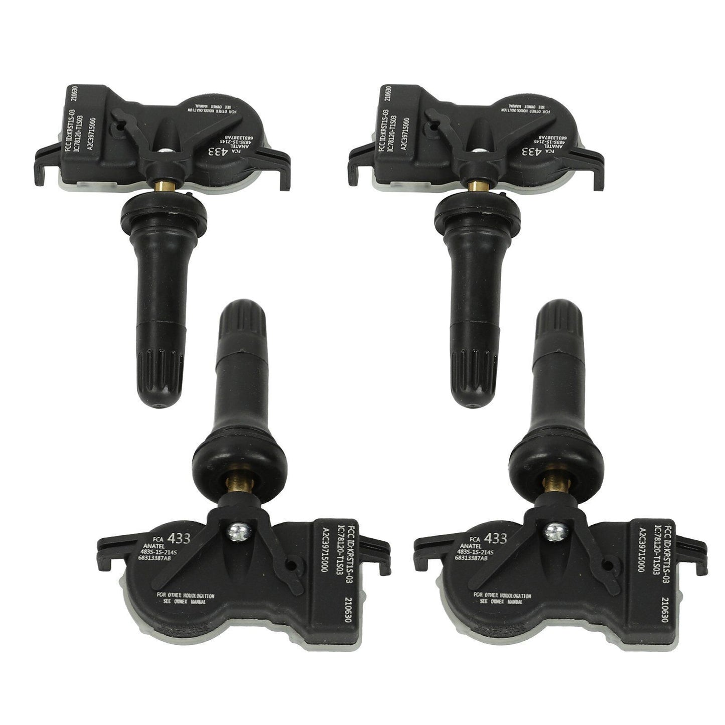 4X TIRE PRESSURE SENSOR TPMS for Jeep Renegade for Dodge Dart for Chrysler 433 MHz