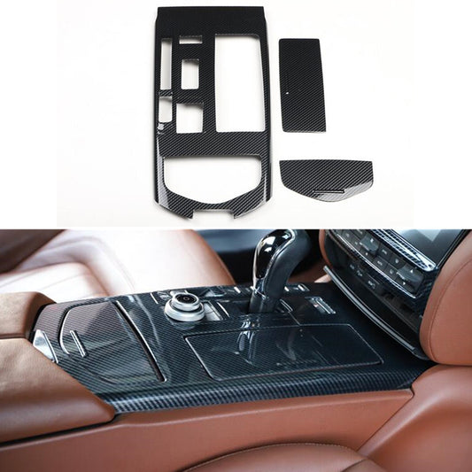 Carbon Fiber ABS Center Gear Shift Panel Trim Cover for Maserati Ghibli 2014-16 n