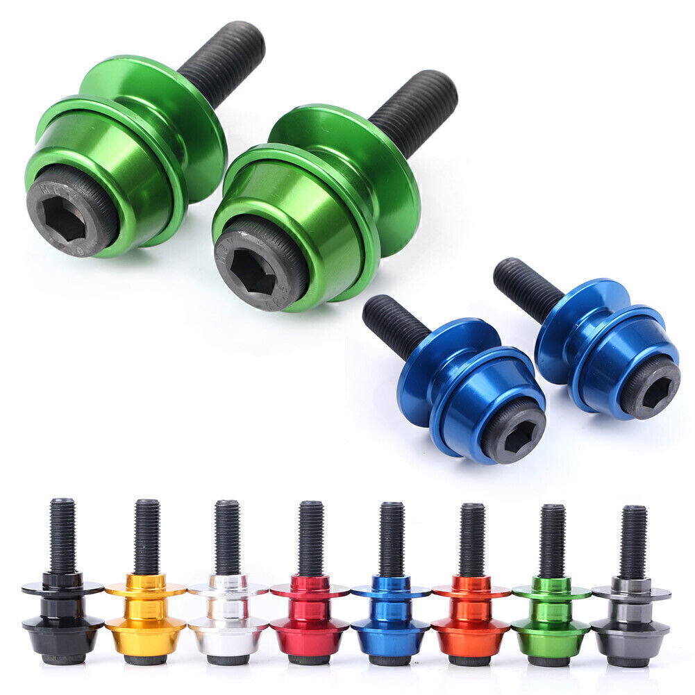 2pcs 10mm Swingarm Spool Slider Fit for SUZUKI GSX1300R HAYABUSA 1999-2019 Aluminum