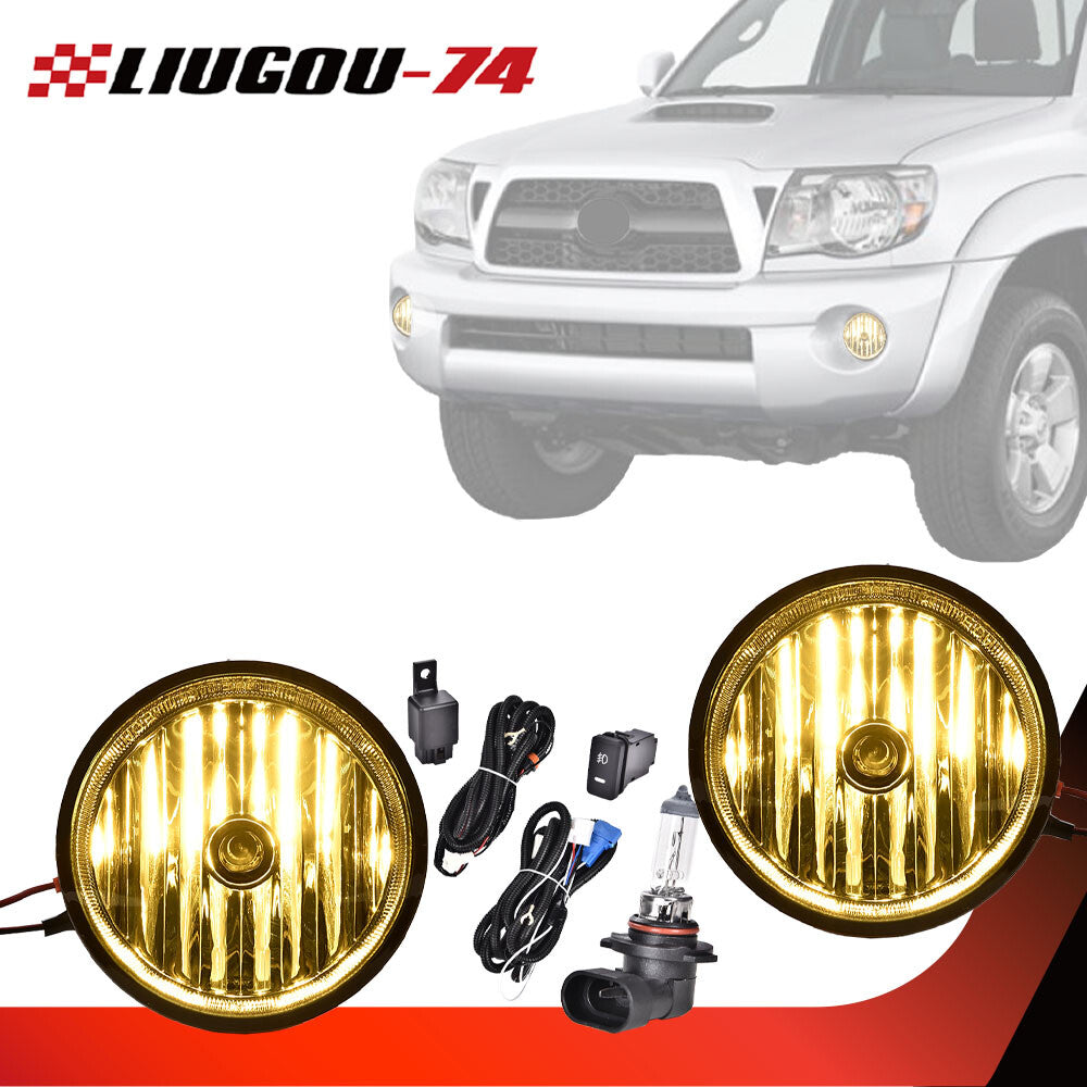 Pair of Front Bumper Fog Light Switch Bulbs Fits 2005 - 2011 for Tacoma - v