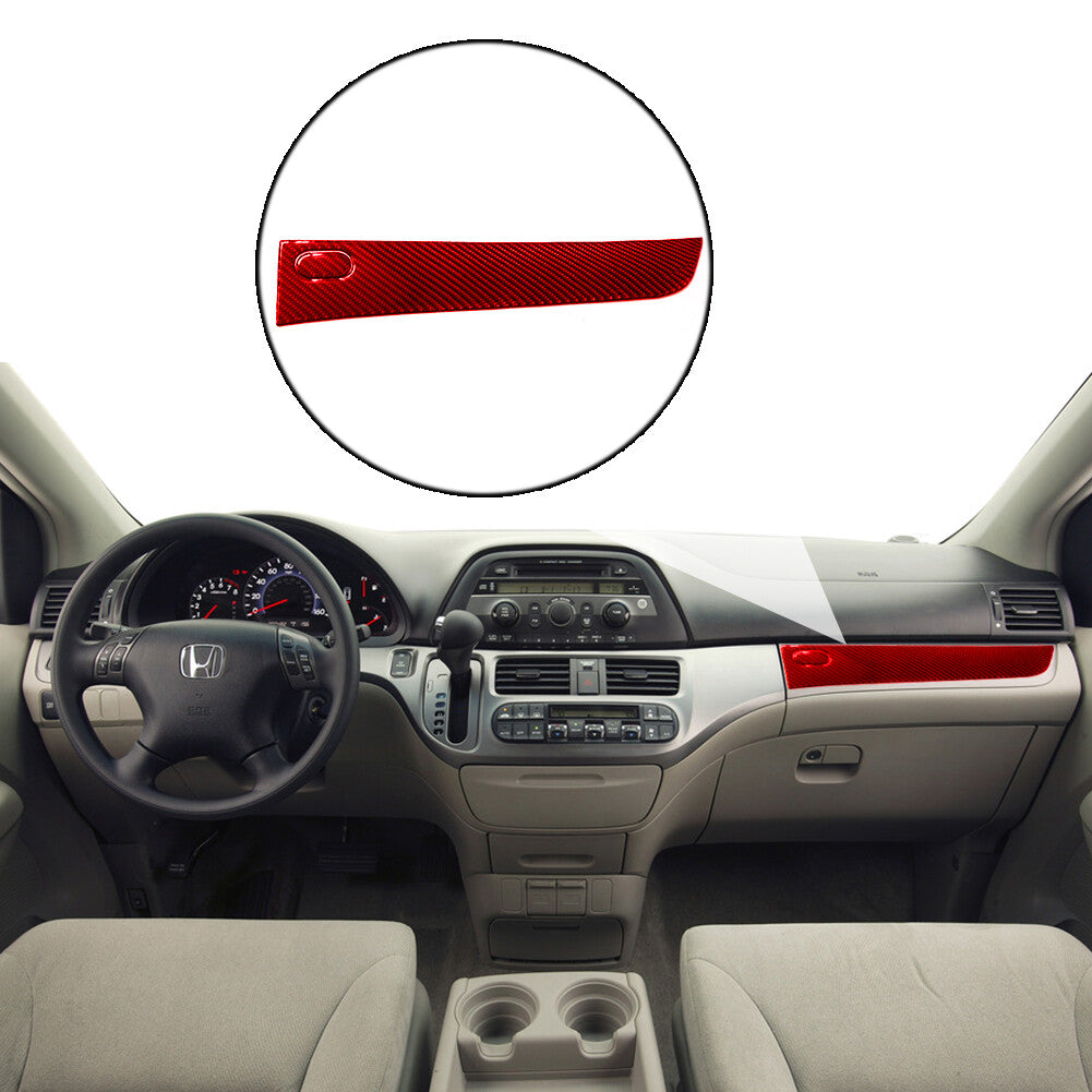 Carbon Fiber Interior Gear Shifter Panel Cover Trim for Honda CR-V 2017-2021 v