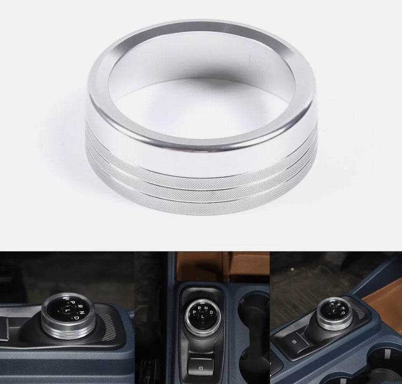Center Console Gear Shift Knob Alloy Trim Cover for Ford Maverick 2022-2023