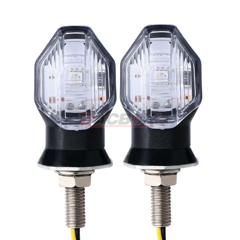 LED Motorcycle for Mini Turn Signal Indicator Amber Blinker Light for Honda for Kawasaki