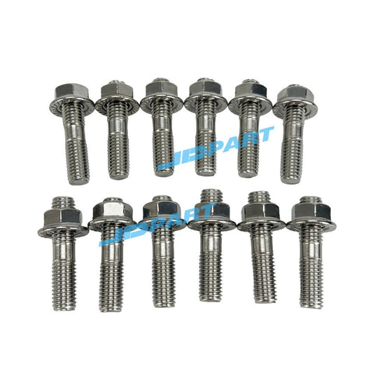 Suitable for 6D31 exhaust manifold screws, engine parts for agricultural engines.