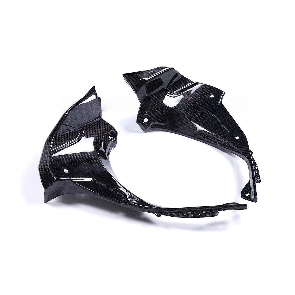 Real Carbon Fiber For ZX6R 2024-2025 Front Upper Instrument Dash Air Cover Panel