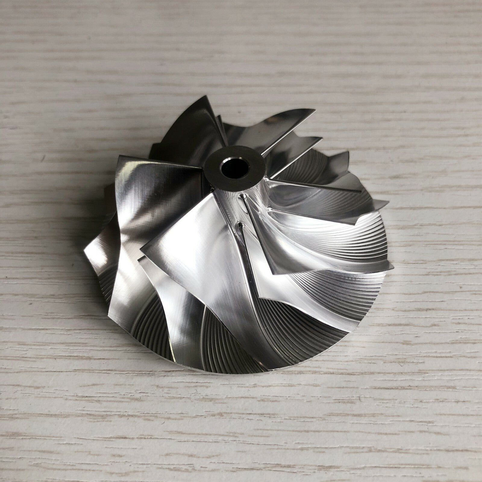CT26 53.11/70.98 mm 6+6 Blade Turbine Billet Compressor Wheel