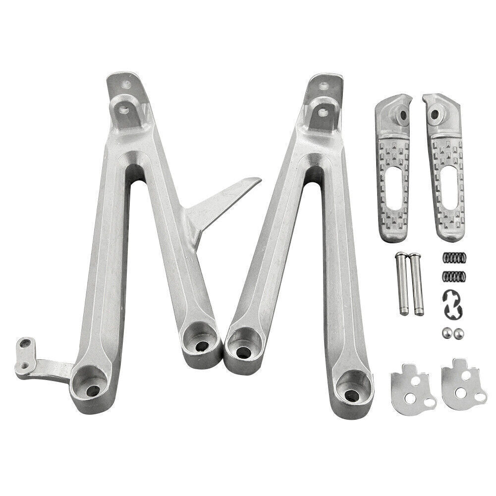 Rear Passenger Footpegs Footrests Brackets for HONDA CBR1000RR 2004-2007 Q