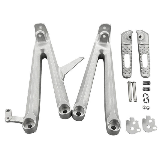 Rear Passenger Footpegs Footrests Brackets for HONDA CBR1000RR 2004-2007 Q
