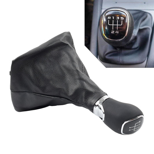 Manual Gear Shift Knob With Boot Cover Case Fit for Skoda Octavia for A5 for A6 2004-2012 Q