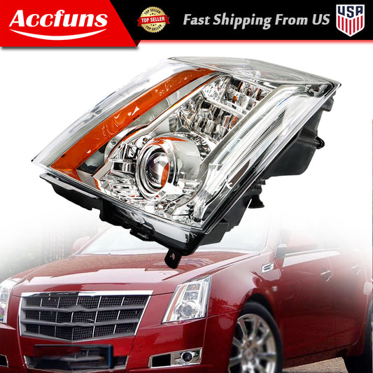HID/Xenon DRL Corner Headlight Projector for Driver's Side, suitable for 2008-2014 for Cadillac CTS - n