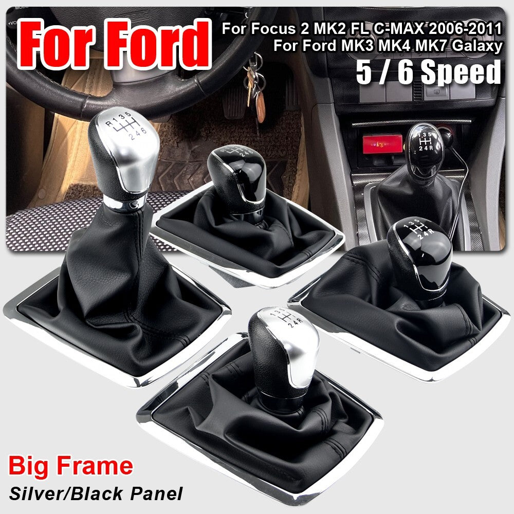 5 Speed Manual Gear Stick Shift Lever Knob Handball for Ford Focus MK2 MK3 MK4