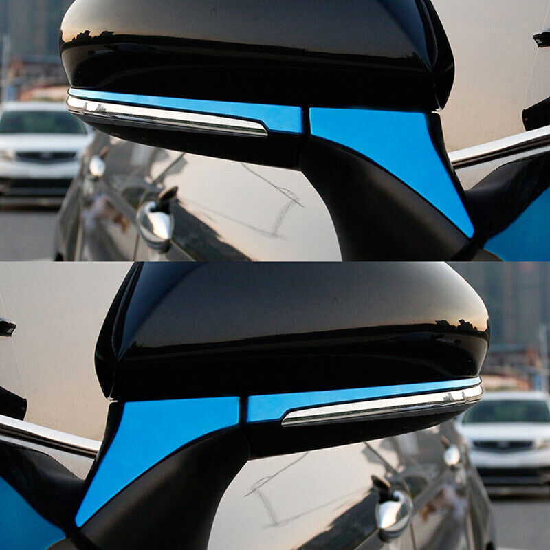 4PCS Blue Stainless Side Door Rearview Mirror Cover Trim for Toyota for Camry 18-23