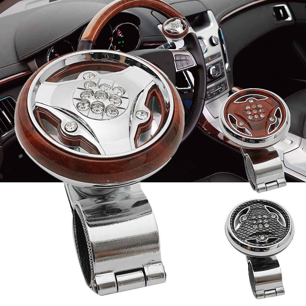 Universal Car Handle Assister Spinner Knob Ball Truck Steering Wheel Aid Power