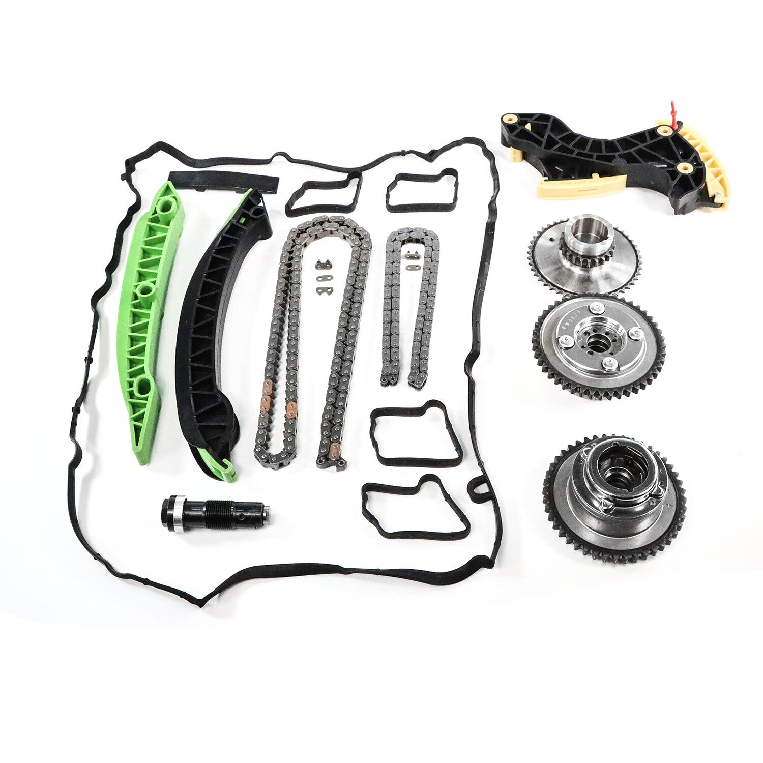 Timing Chain Kit + VVT Sprocket + Oil Pump Rail for Mercedes-Benz C250 1.8L