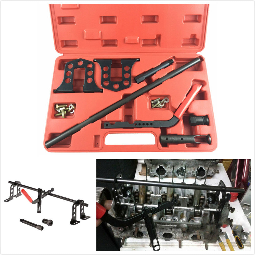 Automotive engine valve clip spring compressor kit dry installer disassembly and repair tools - n