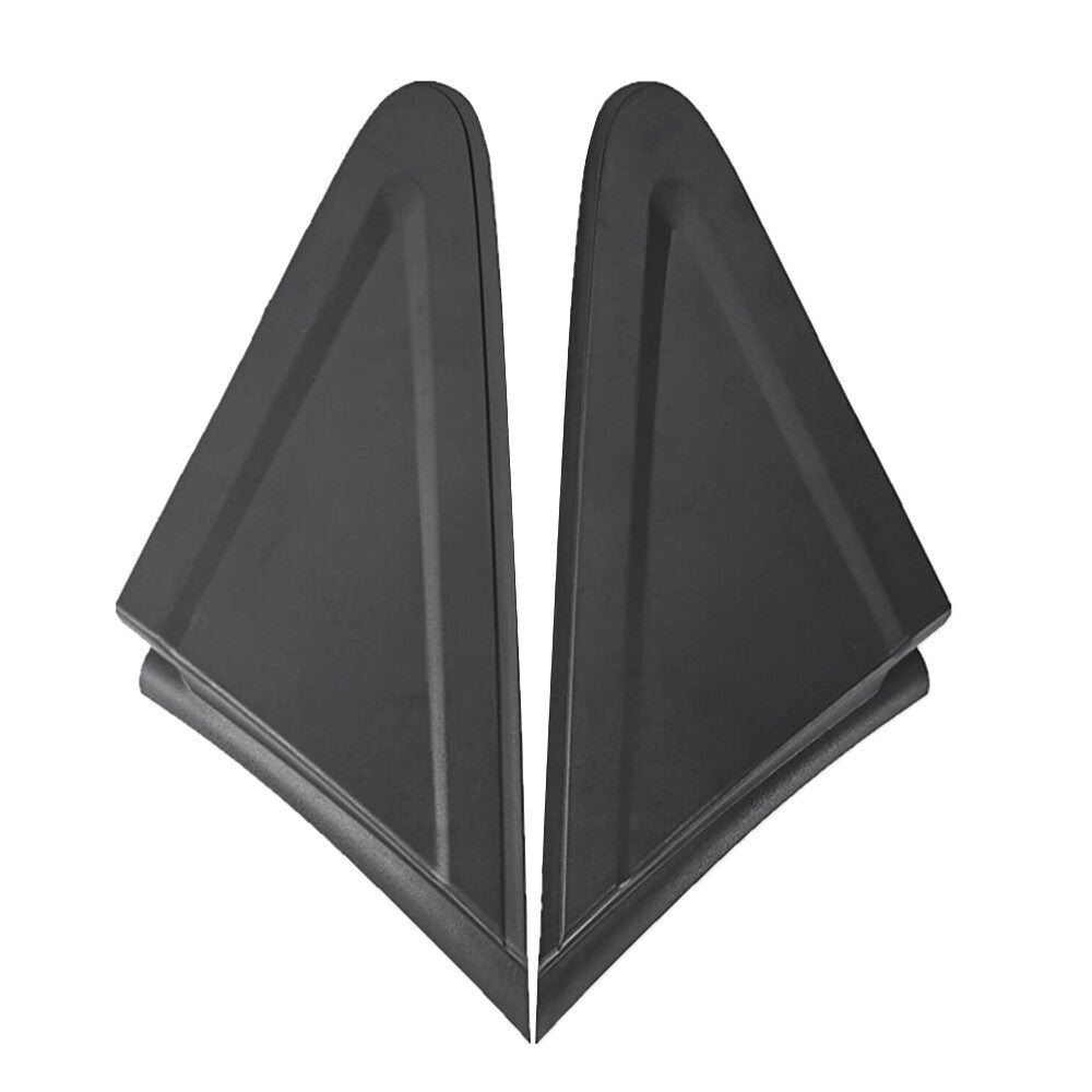 2 Front Exterior Pillar Corner Trims for 2012-2015 for Honda for Civic Left  Rght Black
