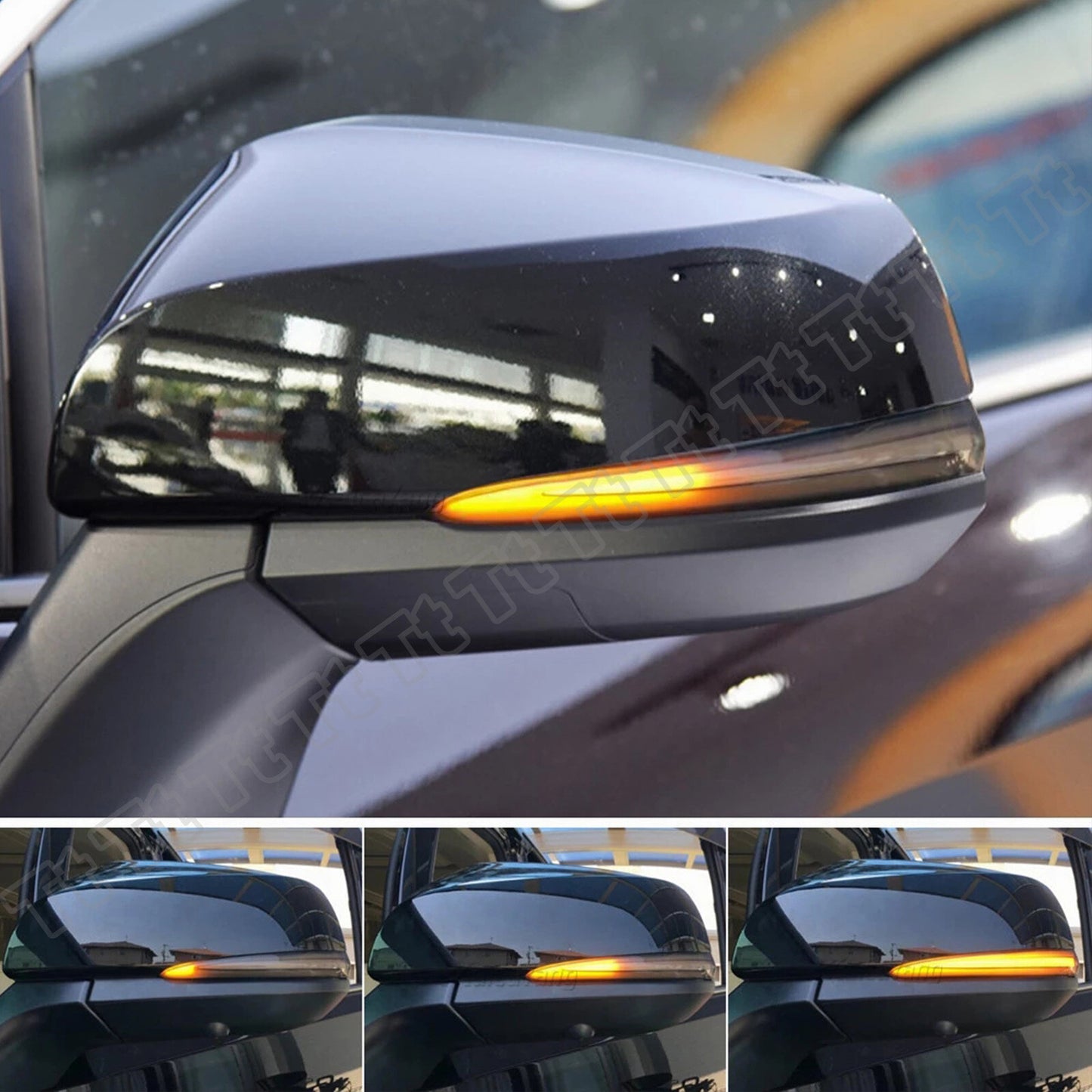 Switchback LED Side Mirror Turn Signal Light for RAV4 19-23 Tacoma 16-23- v