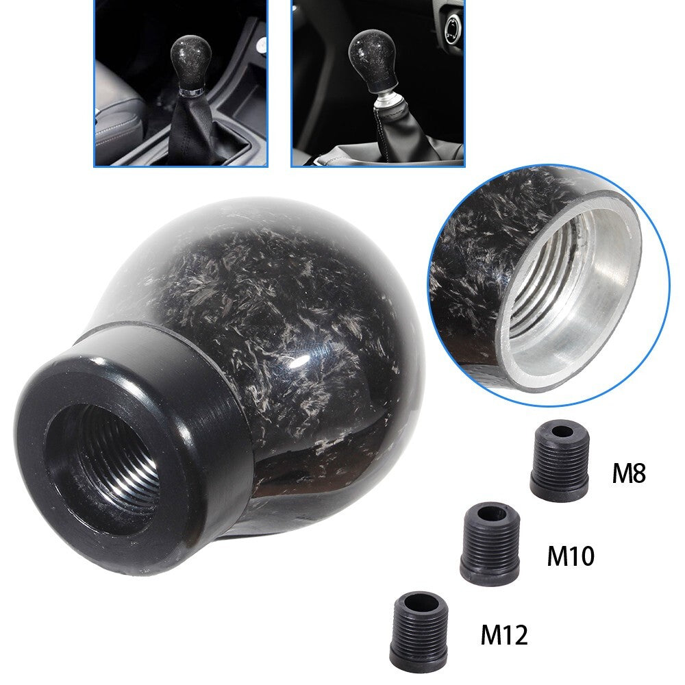 Universal Racing Carbon Fiber Ball Manual MT Forged Gear Shift Shifter Knob