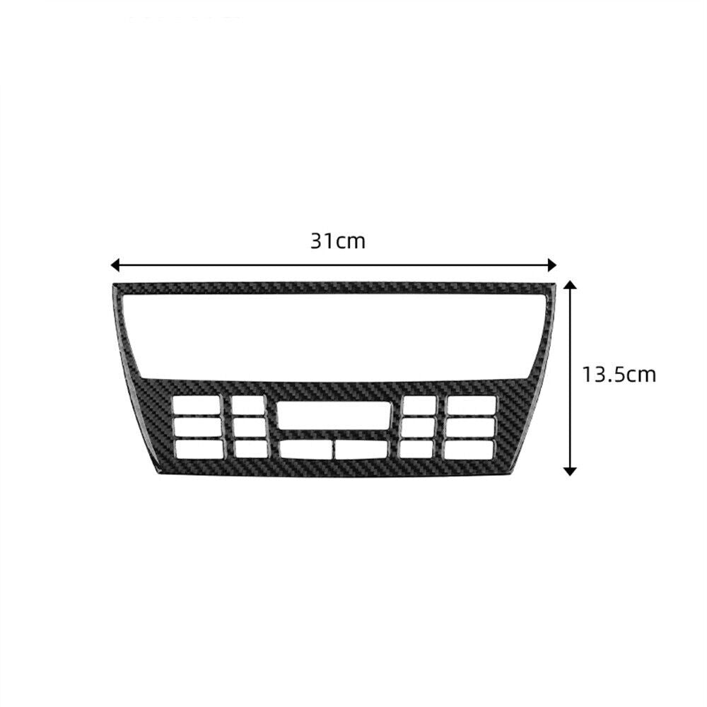 Carbon Fiber CD Panel Outer Frame Decorative Cover Trim For X3 2004-2010 New n