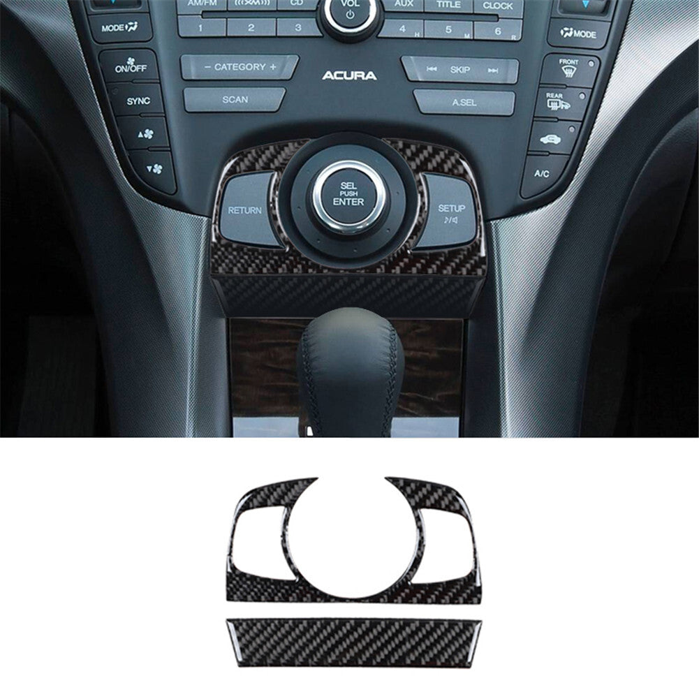 for ACURA TL 2009-2014 Carbon Fiber Interior Below Joystick Accent Trim Cover