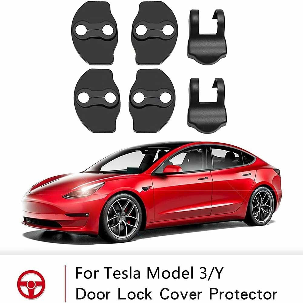 Model 3 Door Lock Protective Cover/Screen Protector, for Model Y , 6-Piece Pack - Practical n