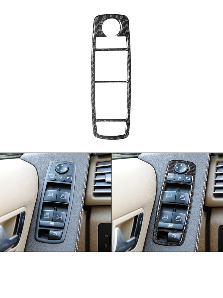 Carbon Fiber Door Window Regulator Trim for Mercedes R-Class 2009-2012