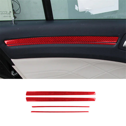 Red Carbon Fiber Center Display Decorative Cover Trim for Camry 2007-2011 v