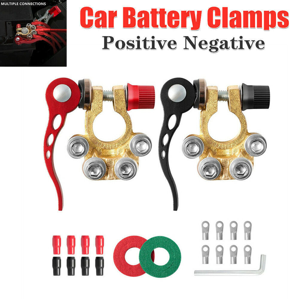 General Motors battery terminal disconnect positive and negative switch chain brass - n