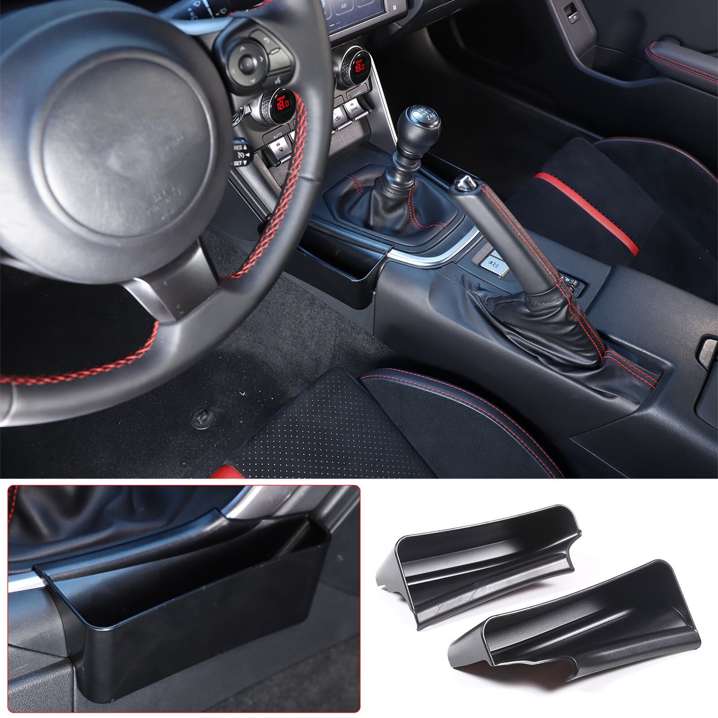 ABS Matte Black Exterior Mirror Base Cover Trim for Hummer H2 2003 - 2009- v