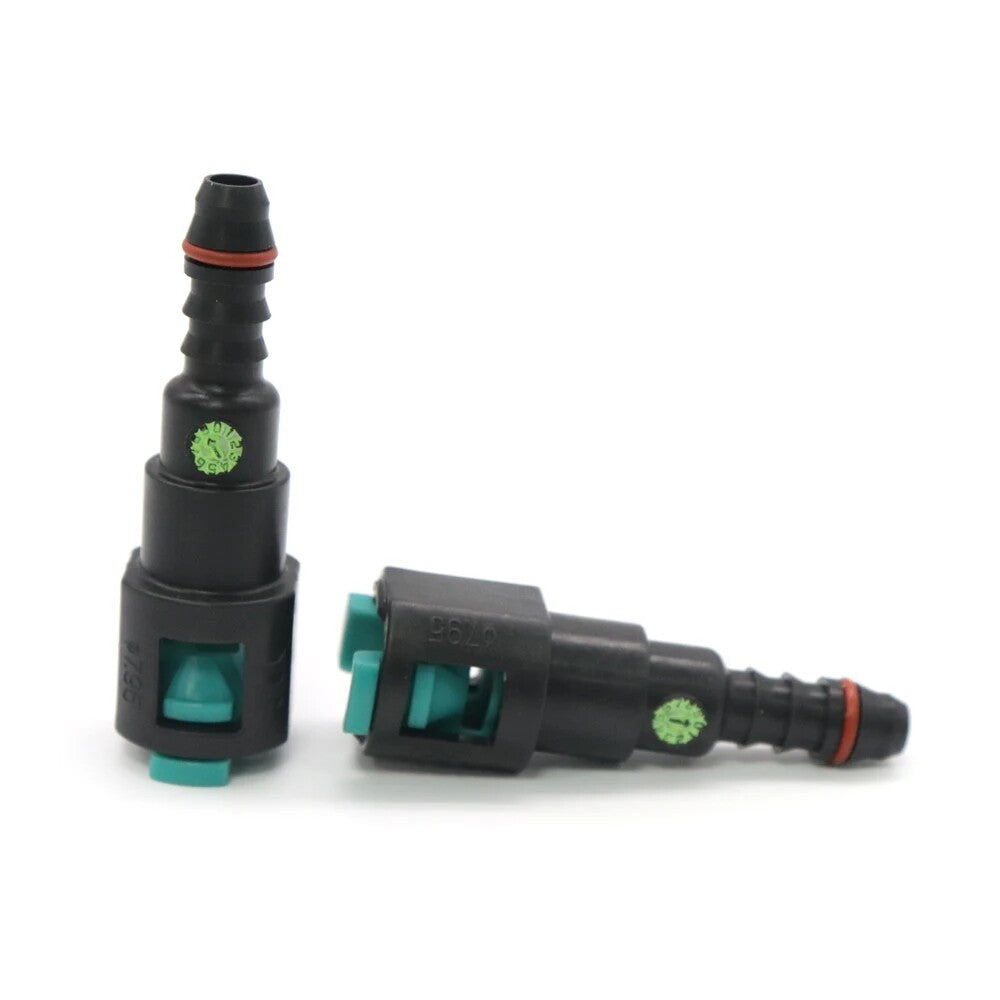 2PCS 7.95mm Fuel Line Hose Pipe Quick Release Female Connector 7.95 ID6 8x6 180¡ã Q