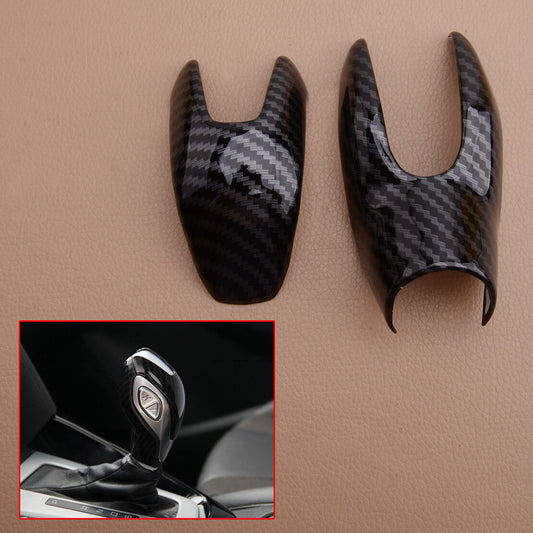 Gear Shift Knob Cover Trim Frame Fit for Focus Automatic Carbon Fiber Look v