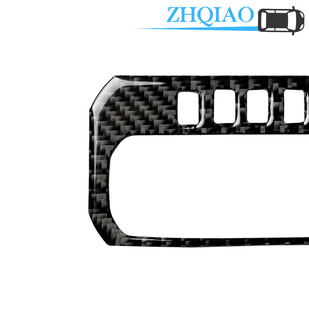 Carbon Fiber Gear Shift Knob Panel Cover Trim for Honda for Civic 10th 2016-2019