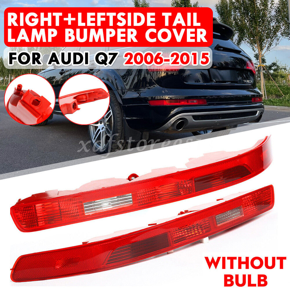 Left+Right for Audi Q7 06-15 Rear Lower Bumper Tail Light Reverse Stop Fog Lamp