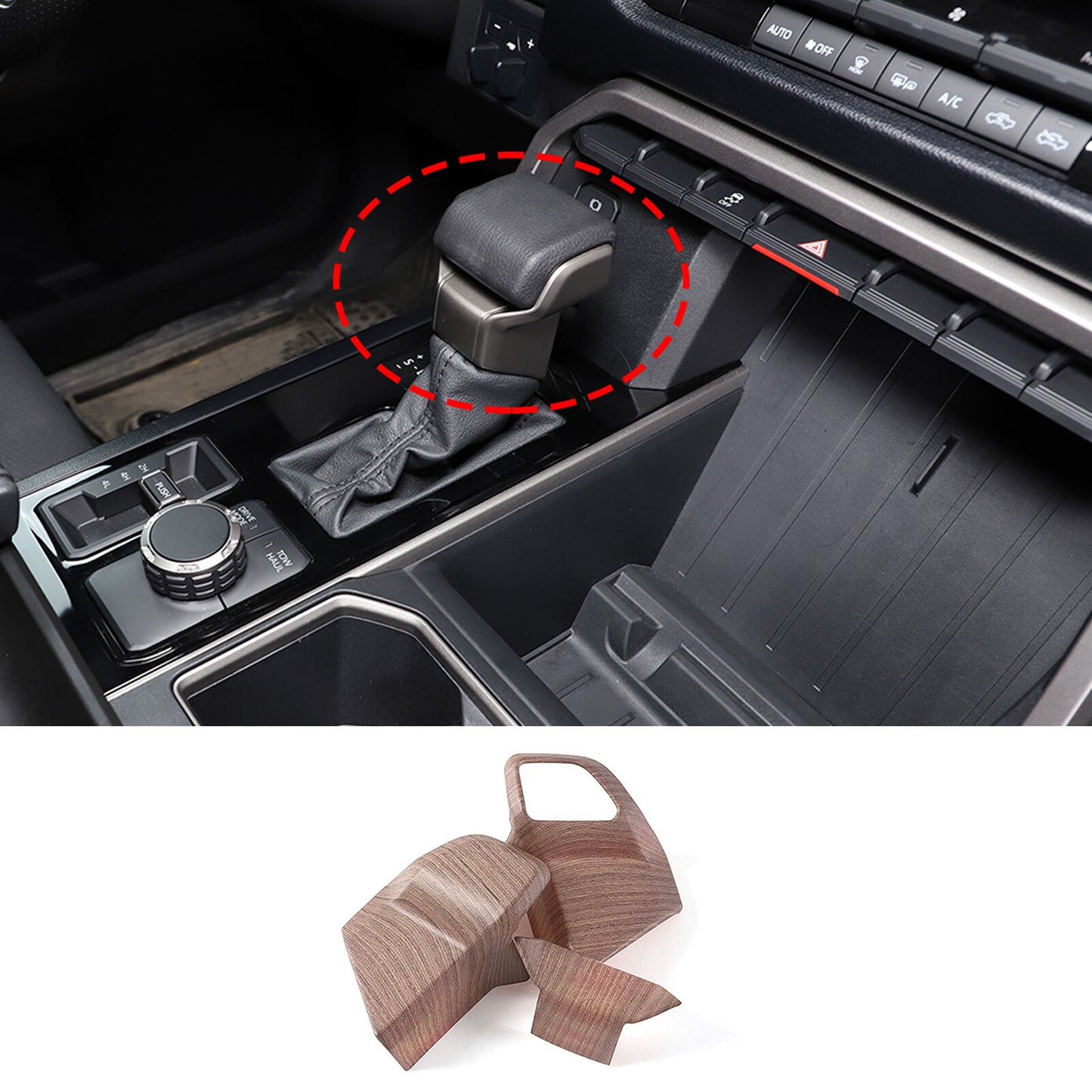 ABS carbon fiber rear ventilation frame decoration suitable for Tandra 2007-2021- v