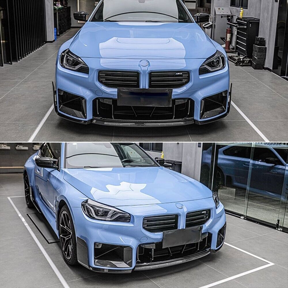 Real Carbon Fiber Front Bumper Air Vent Cover 2x For G87 M2 Coupe 2023-2024 n
