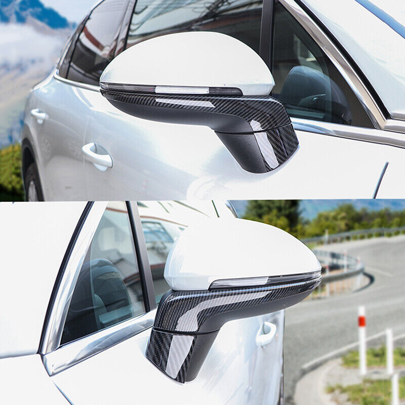 Carbon Fiber Rear Bumper Side Protector Cover Trim For Highlander 2020-22 v