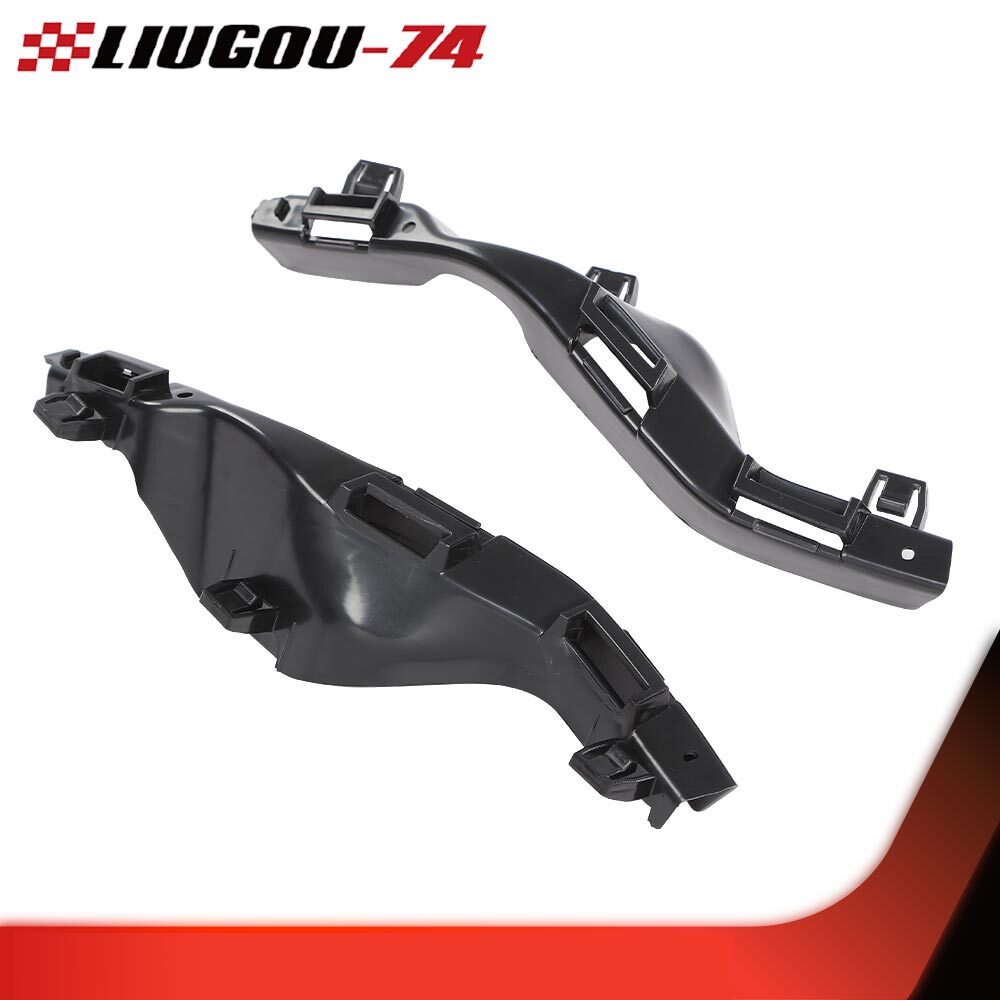 Fits 2008 - 2012 for Escape Front Bumper Bracket 2 Piece Set Left and Right Black - v