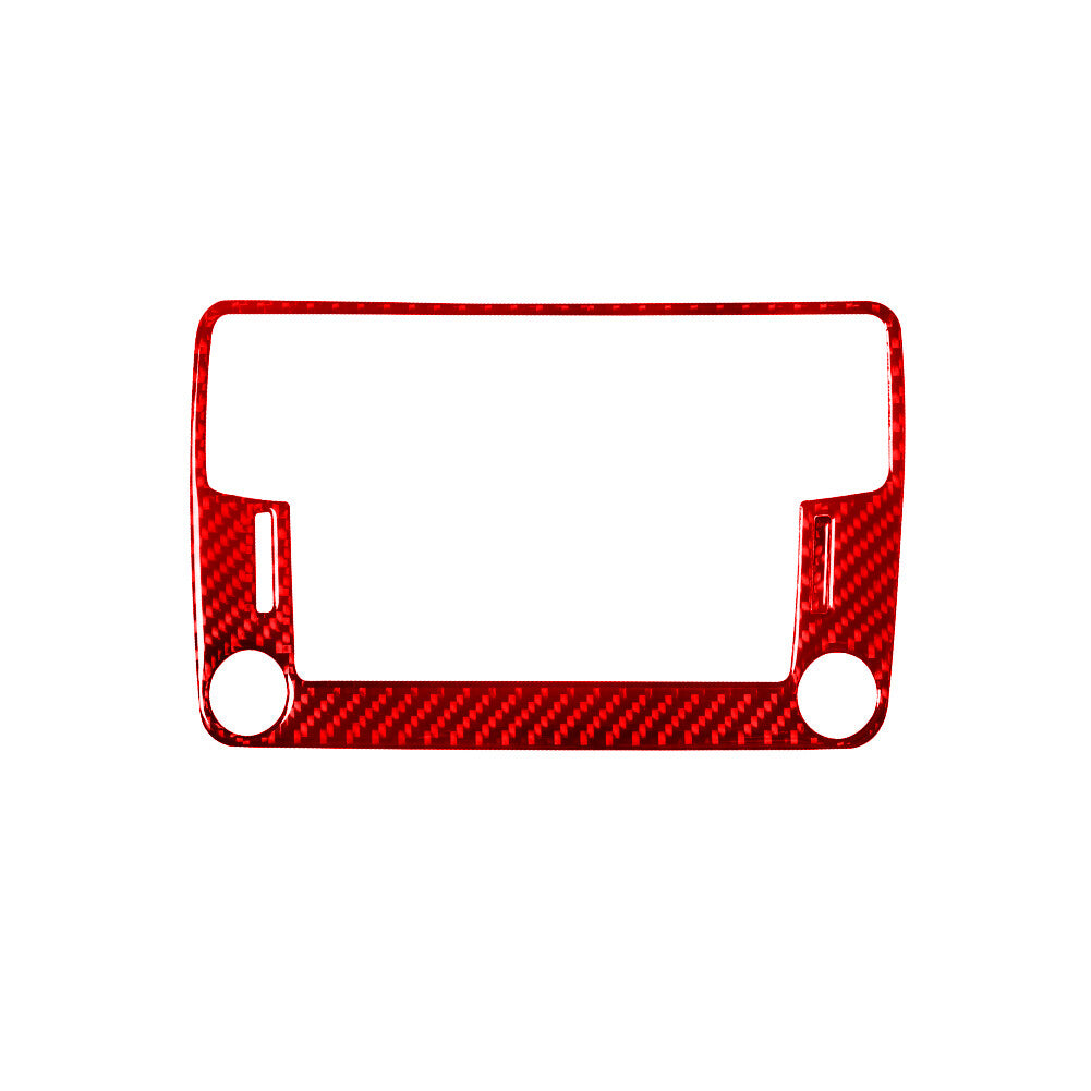 Red Carbon Fiber Speedometer Above Strip Cover Trim For Explorer 2020-2023 v