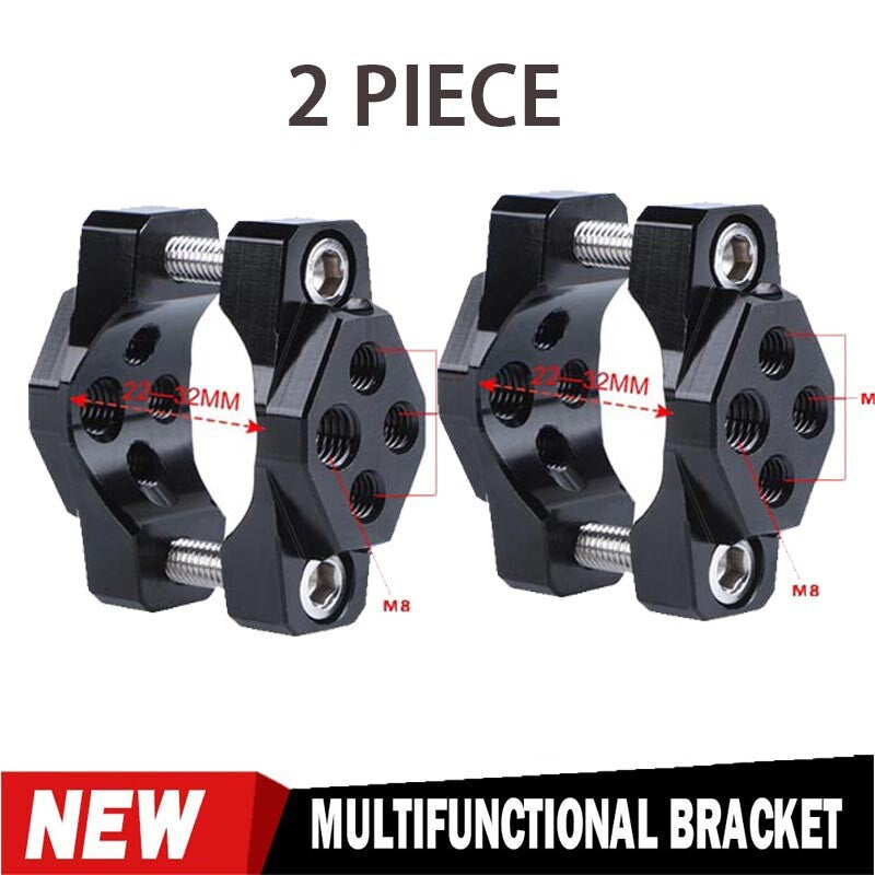 2X CNC Motorcycle Fork Spot Fog Driving Headlight Mount Bracket Clamp Holder Bar