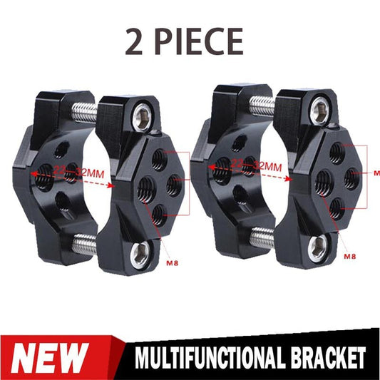 2X CNC Motorcycle Fork Spot Fog Driving Headlight Mount Bracket Clamp Holder Bar