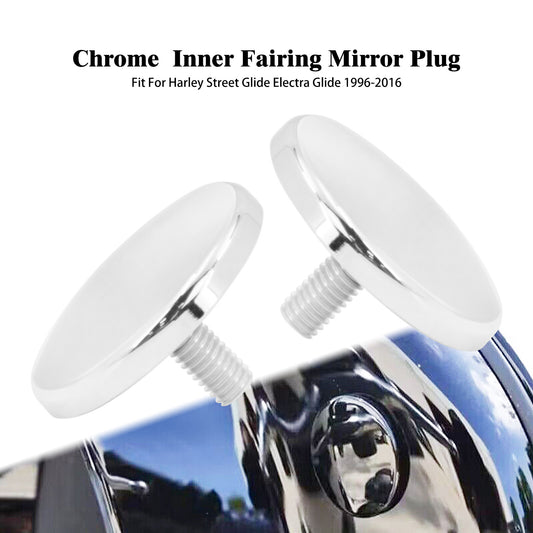 CNC Inner Fairing Mirror Mounting Hole Plug Fit for Harley Touring Batwing FLHX Q