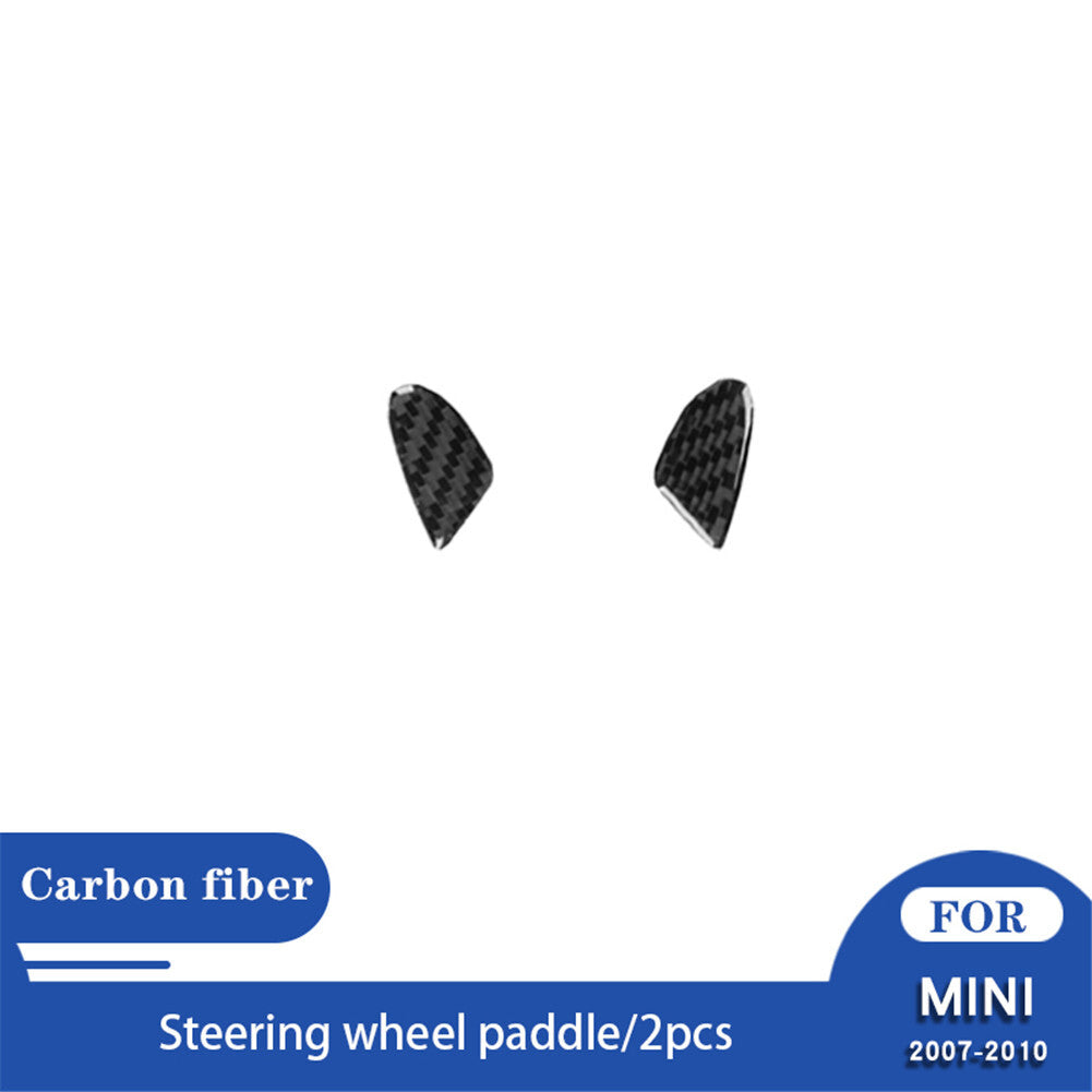2X Carbon Fiber Shifter Selector Trim for MINI Cooper R56 2007-2011