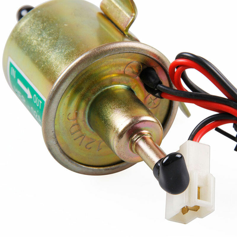 12V 2.5-4 PSI Universal Gas Diesel Inline Low Pressure Electric Fuel Pump HEP02A Q