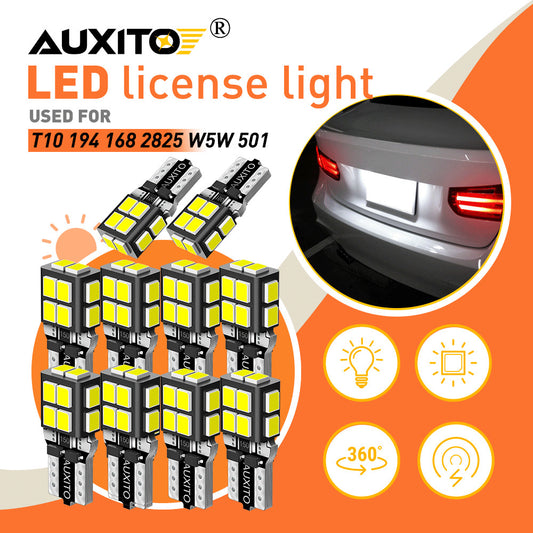 10* AUXITO 194 t10 LED Canbus high-current white light 168 2825 W5W Q