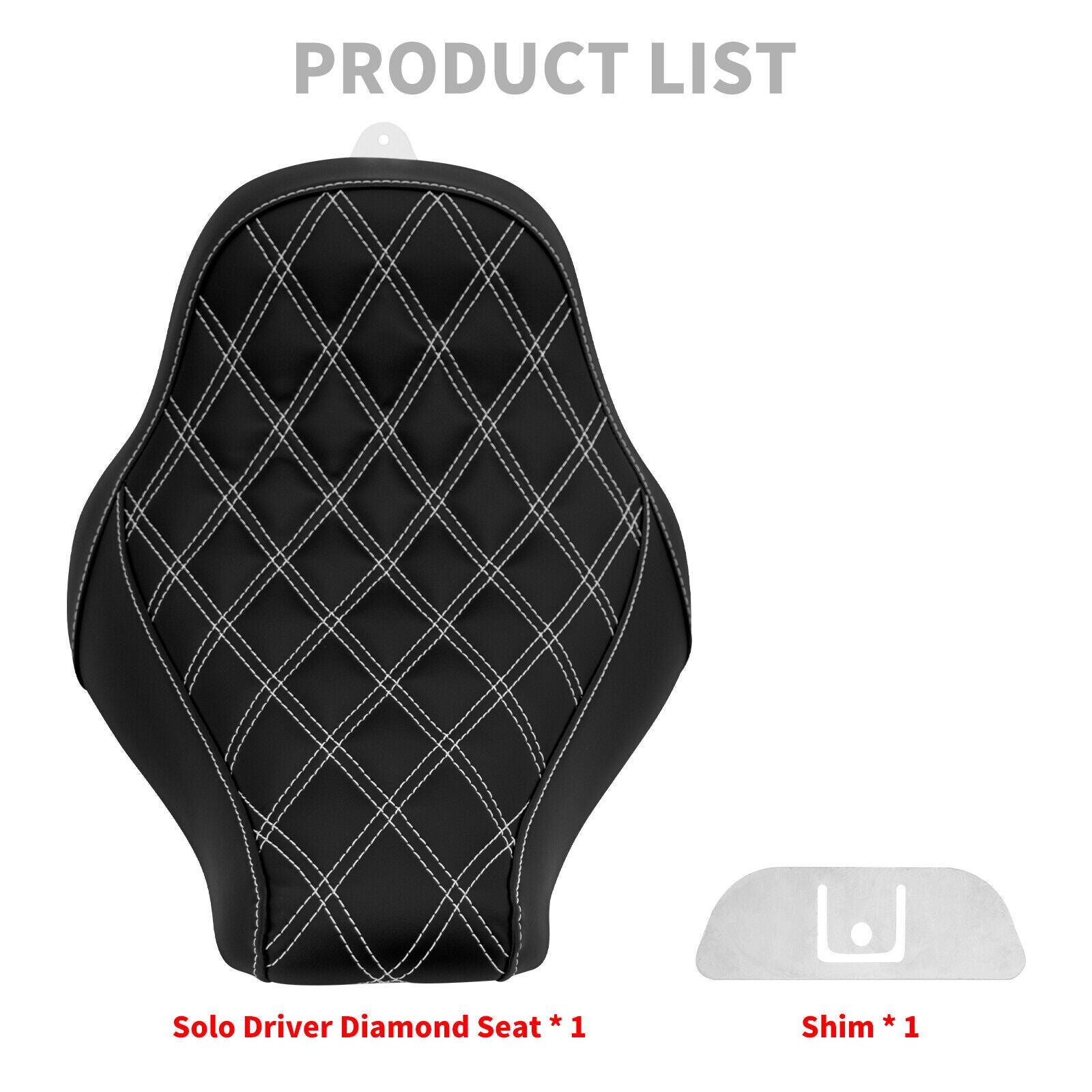 Black Solo Driver Rider for Seat Rear Short Fender w/ Turn Signal Brake LED Light