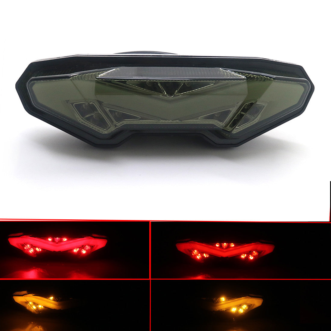 Smoke LED Integrated Brake Tail Light Turn Signal for Yamaha MT09 FZ09 2014-2016 Q