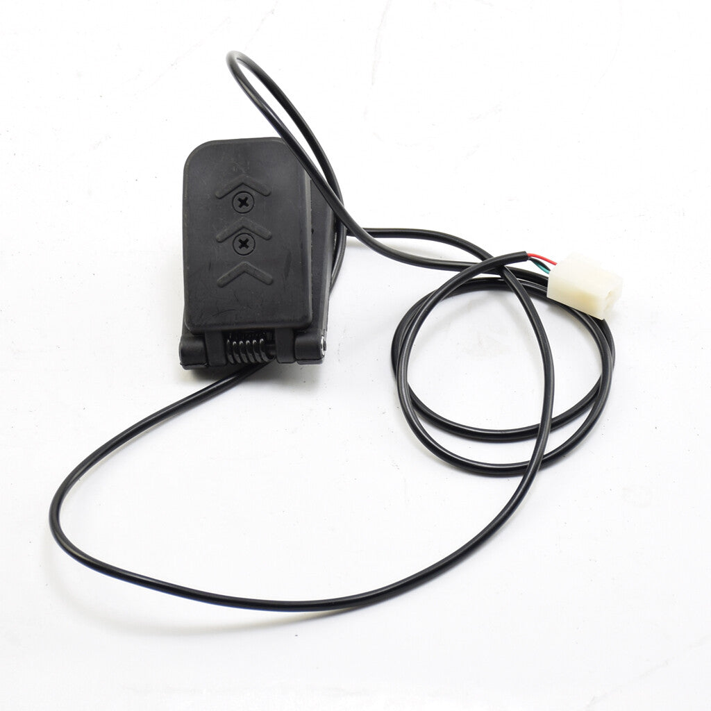 Black 3pin Foot Throttle Pedal Accelerator Electric Go-Kart Scooter E-Bikes ATV