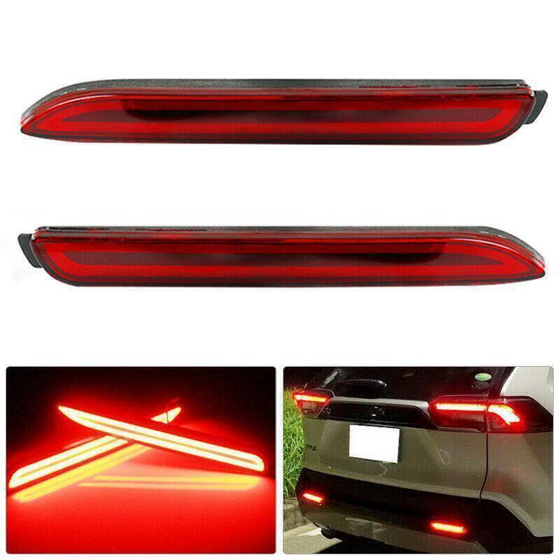 for Toyota RAV4 2019-23 LED Rear Fog Light Tail Bumper brake Driving Light 2X