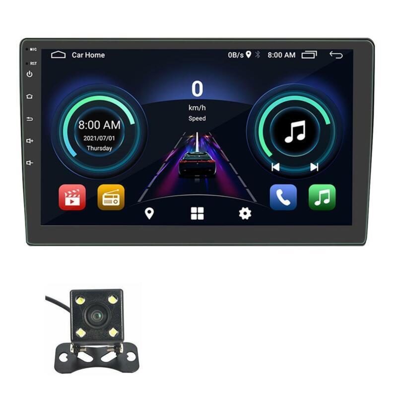 Auto Bluetooth Stereo Radio 9in HD GPS Android Player 1+16GB FM AM RDS W/Camera